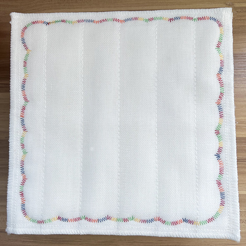 Rainbow non-stick oil-removing thick cotton fabric dish cloth scouring pad water-absorbent kitchen dish cloth dish wiping cloth