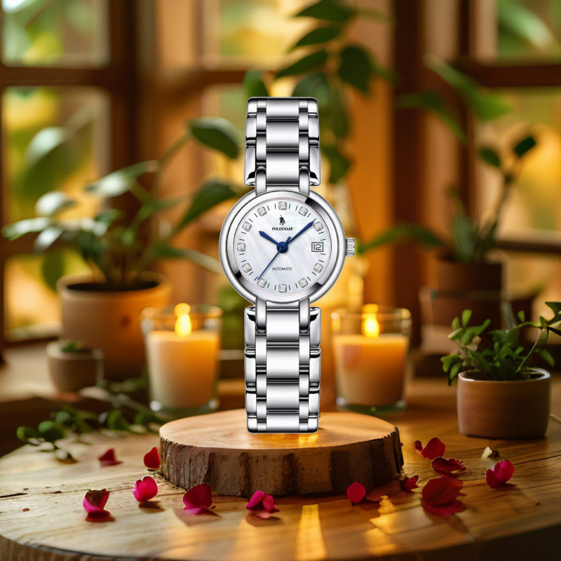 Polousasp/Paul Genuine Women's Steel Belt Elegant Fashion Business Simple Luminous Automatic Mechanical Watch