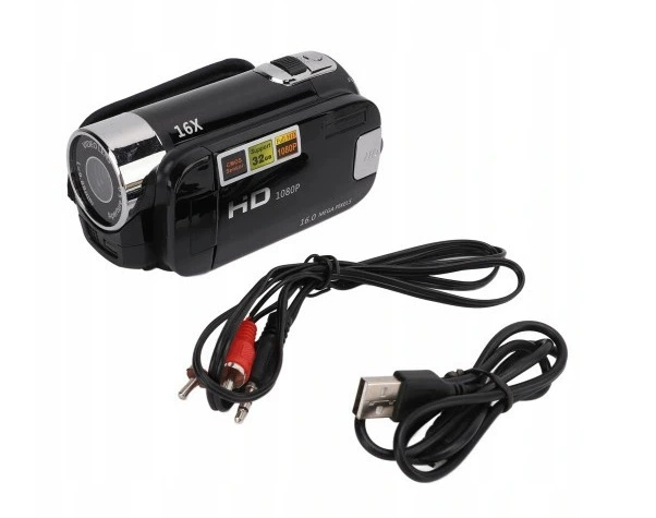 Цифровая камера D90, 16 МП, Full HD 1080p, 2.7" поворотный LCD, 16x цифровой зум