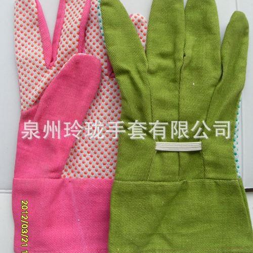 现货销售LL43高品质手感舒适劳保花园手套 涂胶园艺手套