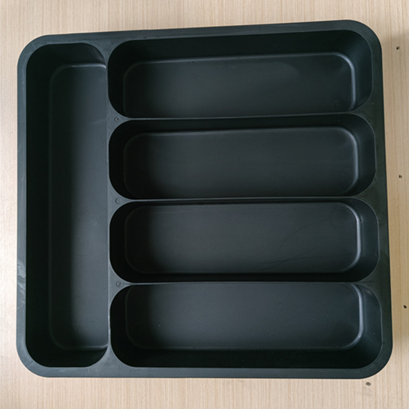 Cajón de cocina de cinco rejillas caja de organización vajilla caja de almacenamiento compartimiento organizador cuchillo y tenedor palillos caja de almacenamiento retráctil