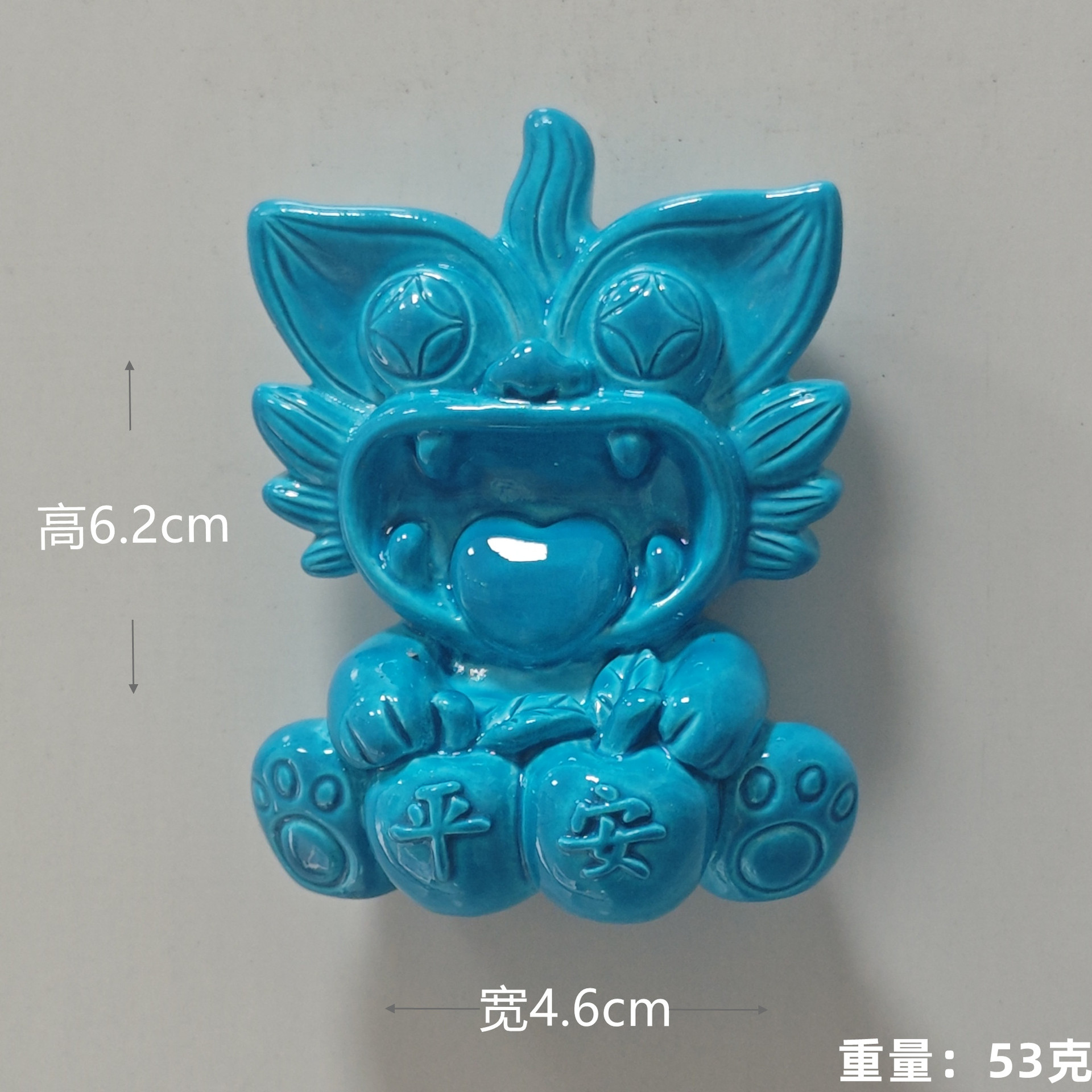 Ping An (pegador de refrigerador de azulejos azules)-2