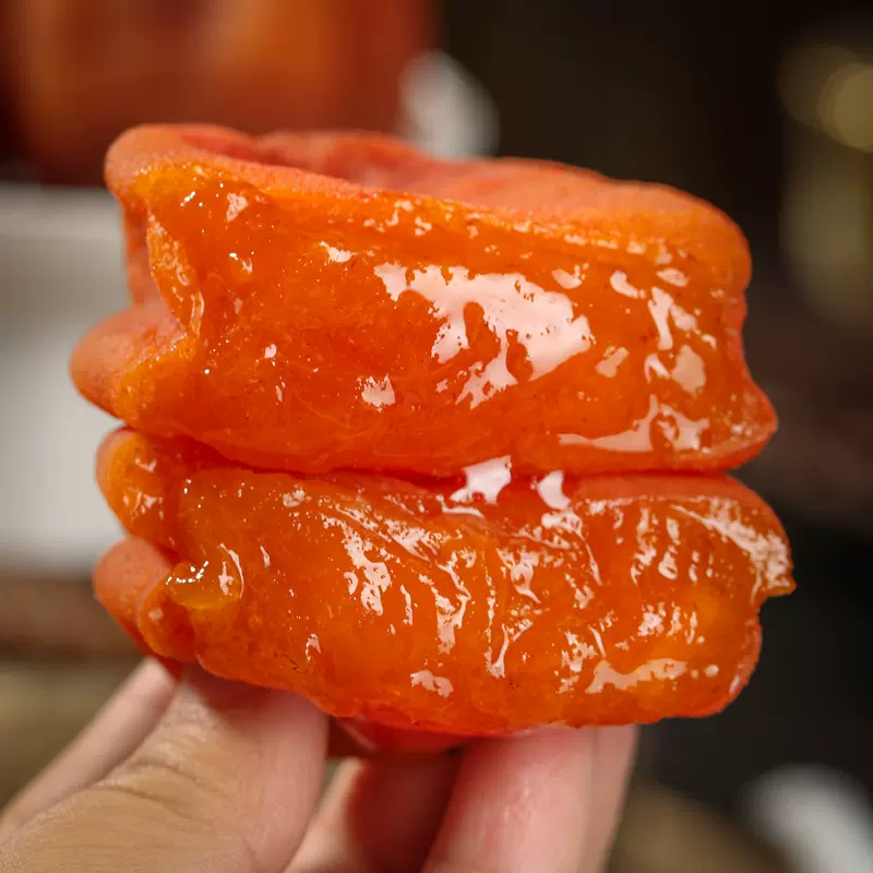 柿饼圆柿子吊霜柿子饼批发代发500g广西农家流心柿子零食柿子饼