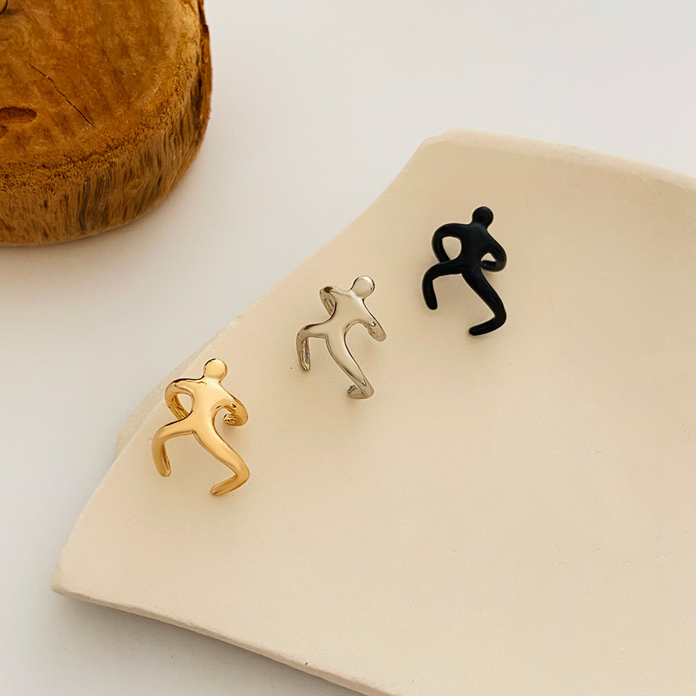 Daily Occasion Alloy Material Wholesale Jewelry Simple Style Cartoon Character Alloy No Inlaid Earrings