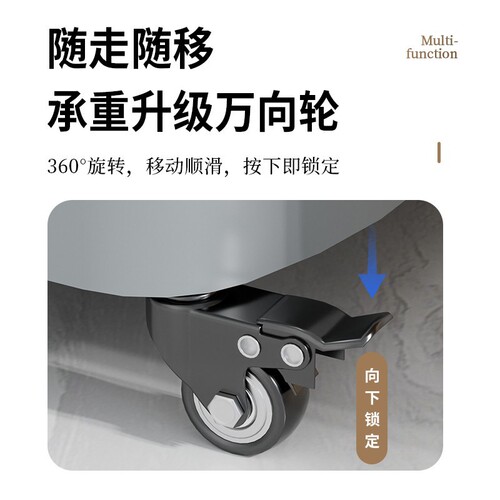 Mobile Floor Mop Holder Stainless Steel Broom and Mop Storage Rack Commercial Cleaning Tool Organizer Draining Rack