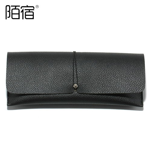 Mosu soft bag mirror case imitation leather mirror case optical glasses case sunglasses leather case Korean version GM AA leather case
