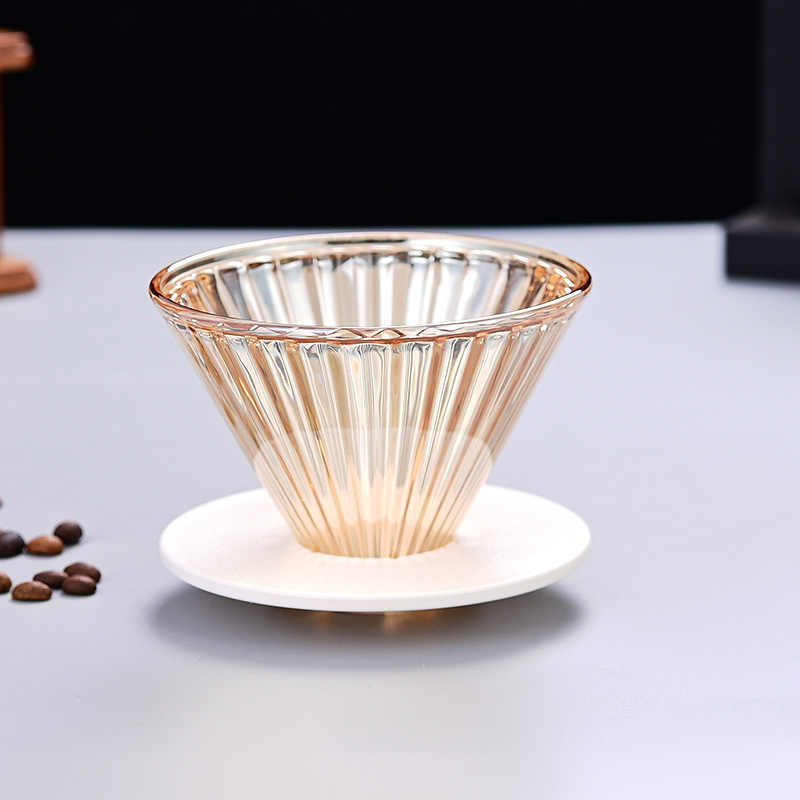 新しいコーヒーポット、コーヒーポット、手淹れコーヒーフィルターカップ、クラウドコーヒーフィルターセット、漏斗を共有します。|undefined