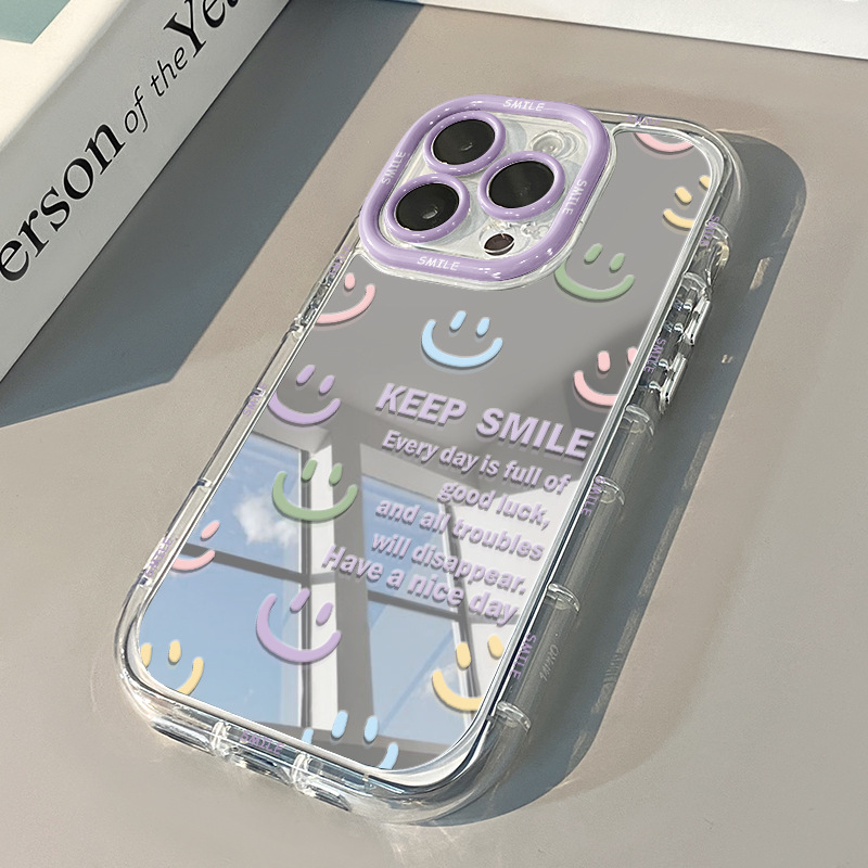 Cartoon Style, Cute Style Tpu Letter Smiley Face Cartoon Style Cute Phone Cases Phone Accessories