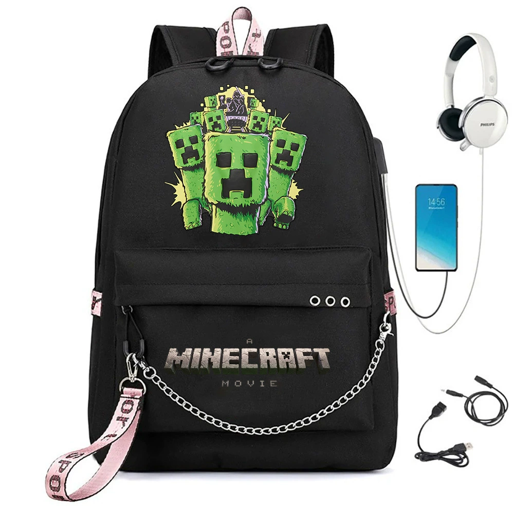 Потрясающая школьная сумка с принтом MinecraftCross-border?