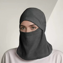 秋冬季骑行防风面罩围脖一体帽子保暖电动车头盔内胆男女冬天头套