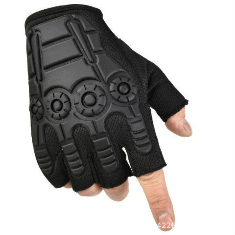 Tactical Half-Finger Gloves for Men and Women, Non-Slip, Wear-Resistant, Breathable, Protective Military Fans, Outdoor Training, Mountaineering and Cycling Gloves, Cross-Border