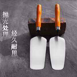 不锈钢一体皿刀灰匙泥工抹灰工具贴砖抹子砌墙瓦工工匠瓷砖刮墙