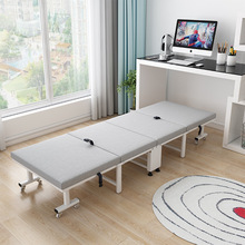 四折床办公室单人午休午睡床折叠床共享陪护海绵床家用简易海绵床