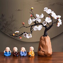 创意禅意摆件家居装饰工艺品客厅玄关电视酒柜办公室桌面佛像摆设