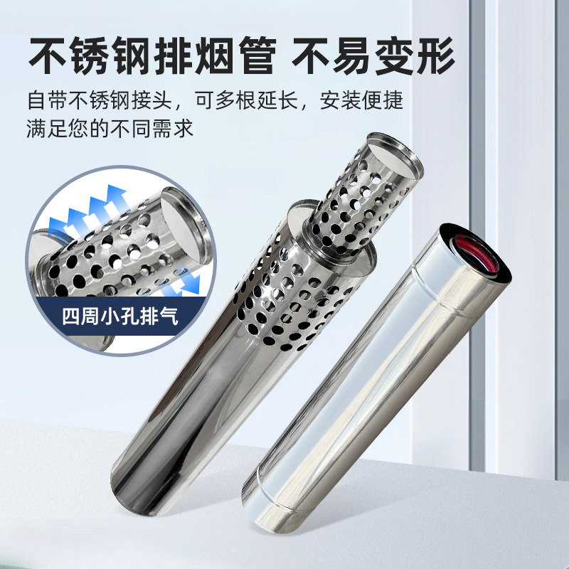 Труба дымохода Hongxuan двухслойная 100/60 20см