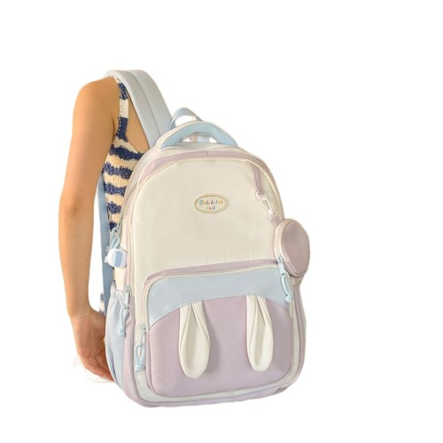 Cross-border distribution of new high-quality Japanese-style Instagram fresh and sweet cute rabbit backpack for girls, large capacity double shoulder bag