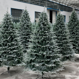 Christmas tree encryption white simulation snow tree encryption PE snow Christmas tree snow snow ornaments large decorations