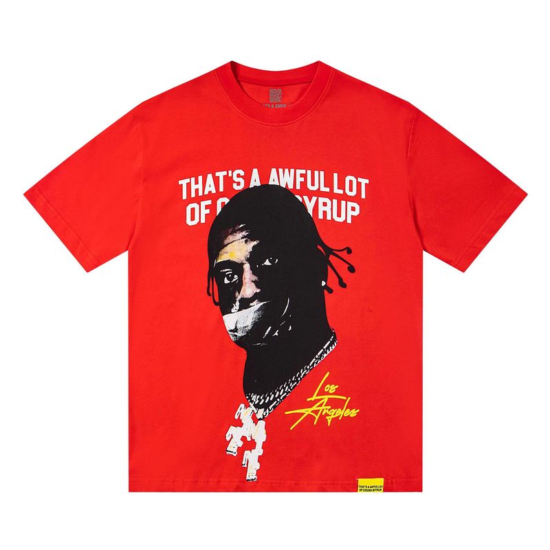 あれ。 SA AWFUL LOT OF COUGH SYRUP メンズ ヒップホップ ラップコラボ 半袖Tシャツ|undefined