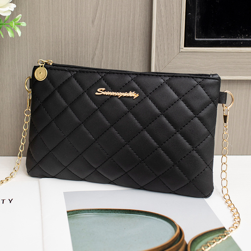 2024 nueva moda S sobre bolso de moda simple bolso de hombro bolso de cadena de diamante sólido bolso