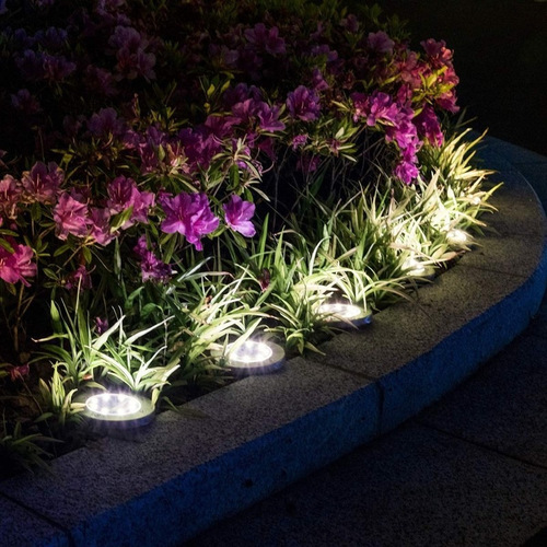 Cross-border solar underground lights led waterproof stainless steel lawn lights outdoor lights villa garden lights decoration home
