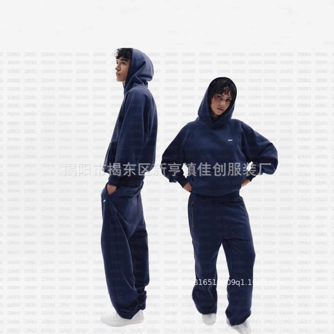 Новый американский ретро стирается с длинными рукавами рубашка с капюшоном свободные повседневные брюки модные тренды японский свитер костюм