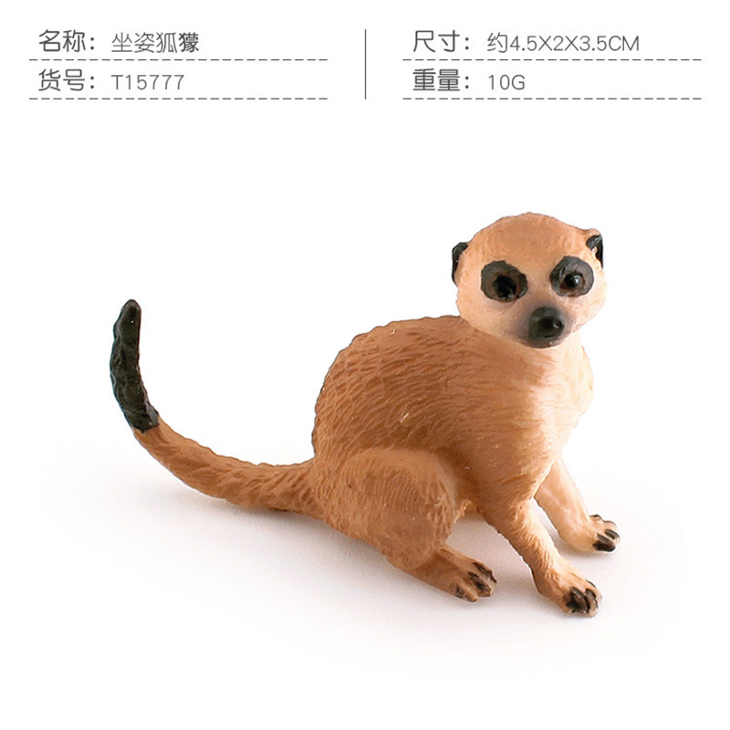 Transfronteriza simulación bosque animal zorro rojo canguro zorrillo zarigüeya hipopótamo Kara árbol oso modelo adornos estáticos