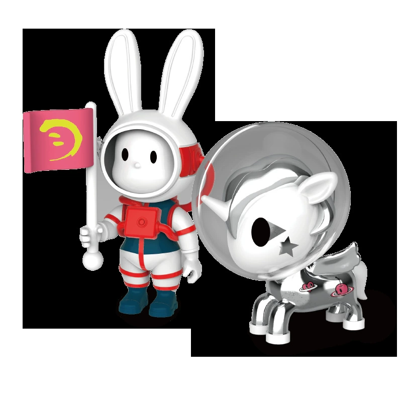 Токидоки Единороги Китай Лунный Лунное Исследование брендом Astronaut игровая Tide Play слепой бокс памятный детский рождественский подарок