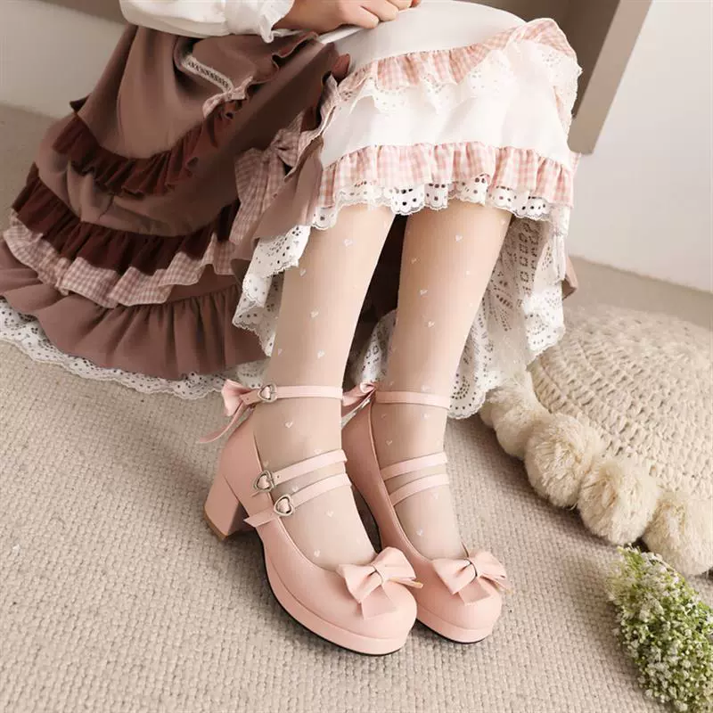 30-43 College Fengloreta Sweet Bowlaces and Coarse Heels — это почти толстые каблуки, женские одинарные туфли W524