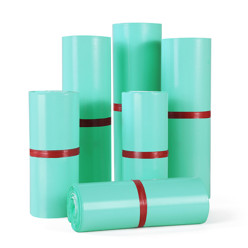 奇亞全新料湖綠色快遞袋子加厚打包袋自粘袋防水袋大批量批發包裹