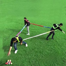 团建拓展活动年会游戏道具东南西北跑拉力绳幼儿园亲子东西南北跑