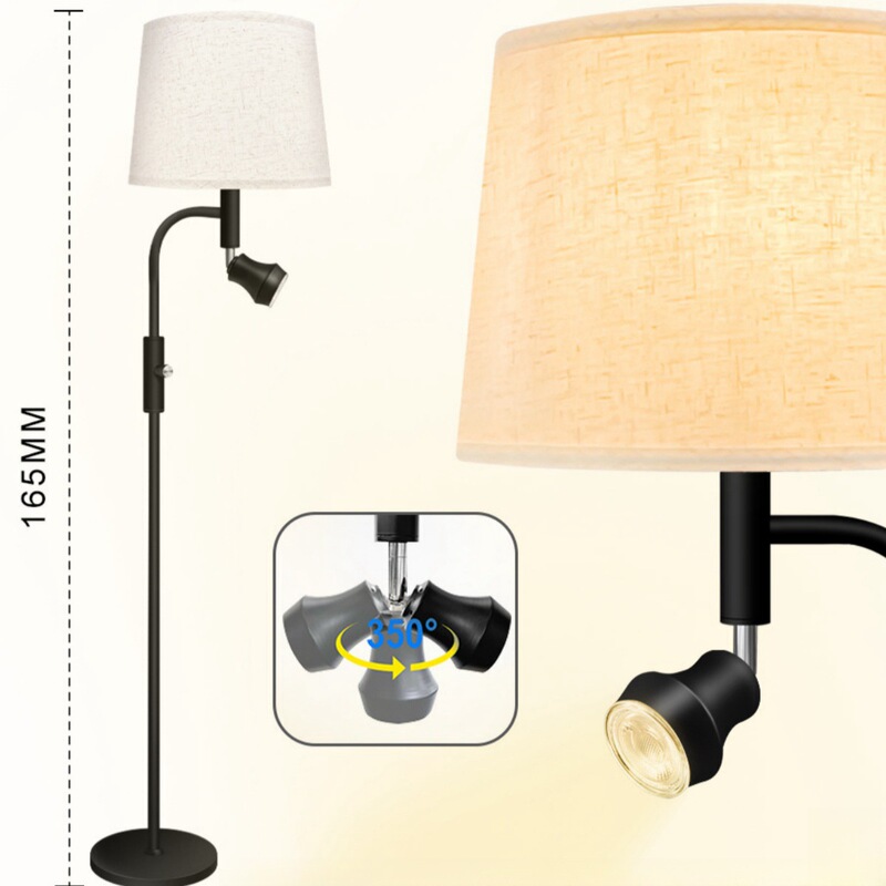 Cross-Border Dimmable Floor Lamp, Creative Curved Living Room Atmosphere Lamp, Simple Bedroom Vertical Tall Modern Floor Lamp