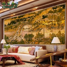青飞清明上河图二钻石画半景客厅大画风景名画大幅国画满钻