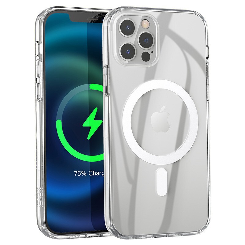 Transparent Acrylic Magnetic Case Suitable for Iphone17Promax Apple 16 Mobile Phone Case Wireless Charging 11 Protective Cover