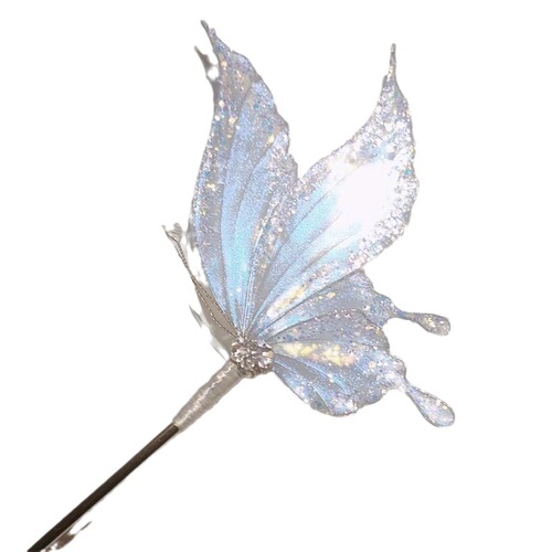Flashy fairy butterfly hairpin Hanfu accessory unique design sense exquisite temperament hairpin hairpin for qipao hairpin