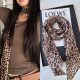 Brown Poll Dot Scarf Women's Printed High-grade All-match Accessories Neck 2025 New Decorative Small Scarf Neck Protection Wholesale