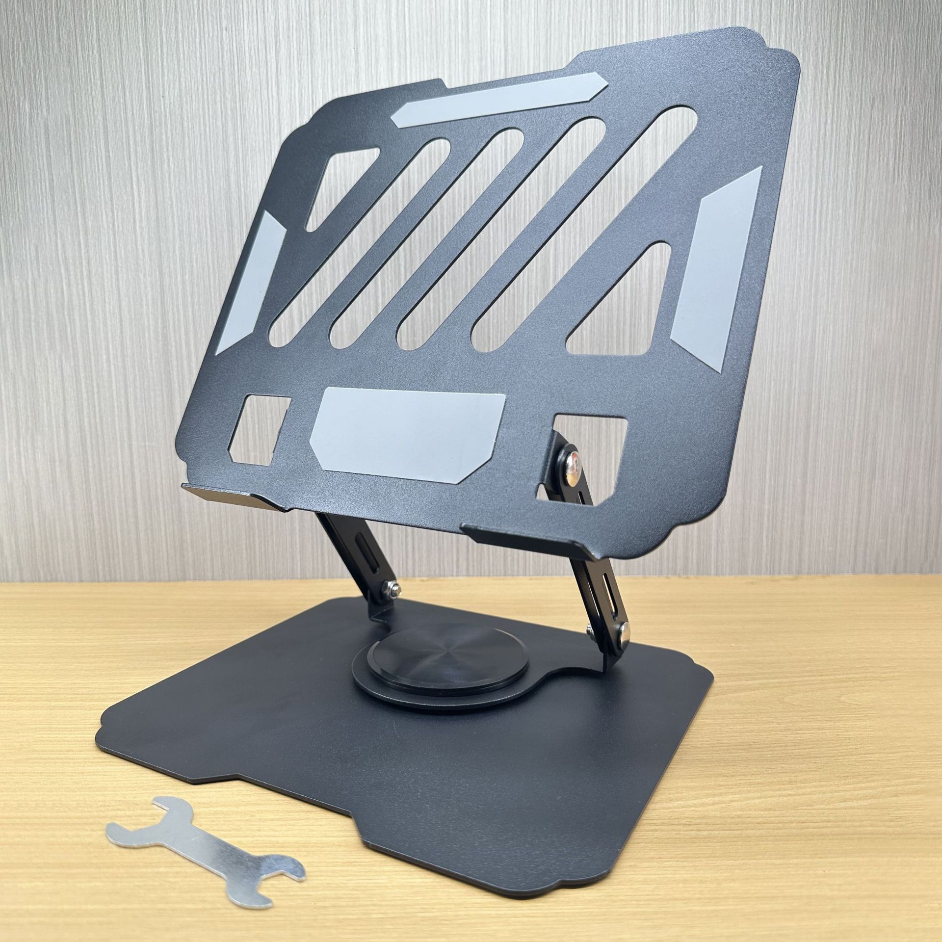 Popular carbon steel 360-degree rotating mobile phone holder desktop metal portable storage foldable lazy broadcast live streaming holder