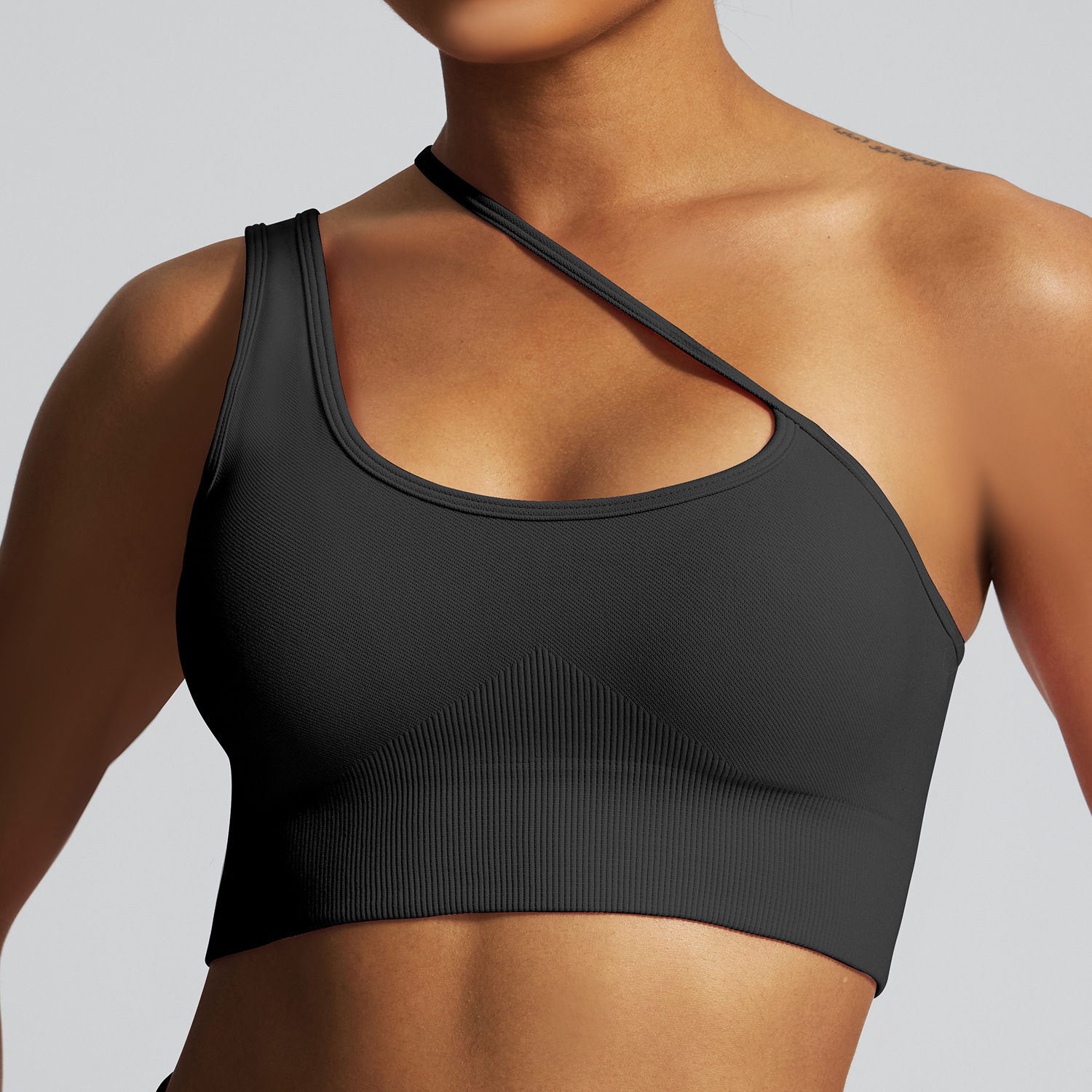 Europa y los Estados Unidos hombros inclinados espaldas rápidas sujetadores de yoga antichoque elásticos ropa interior deportiva para correr chaleco de acondicionamiento físico