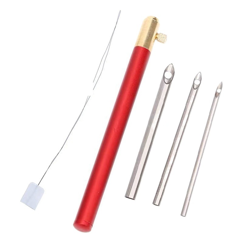 Herramienta de bordado con agujas intercambiables para punteado y estampado de flores