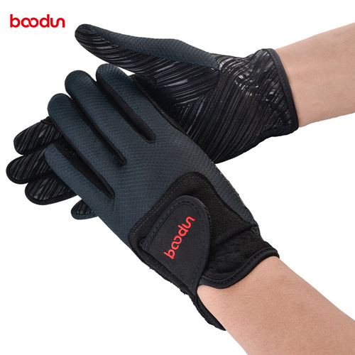 BOODUN/Boton new outdoor riding gloves wear-resistant non-slip full-finger equestrian gloves polo horse racing gloves