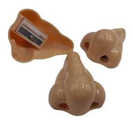 塑料环保型单孔鼻子造型卷笔刀削笔器学生学习用品礼品赠送批发