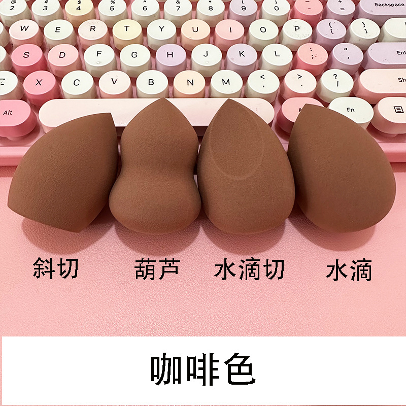 Belleza huevo maquillaje algodón maquillaje huevo esponja gota de agua puff herramientas de maquillaje de doble uso de la bola punto al por mayor macaron