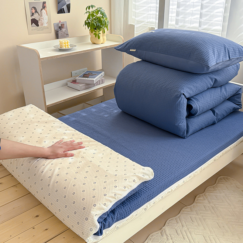 Funda de edredón de gofres de algodón de verano pieza única 150x200x230 edredón simple simple 2025 nueva funda de edredón