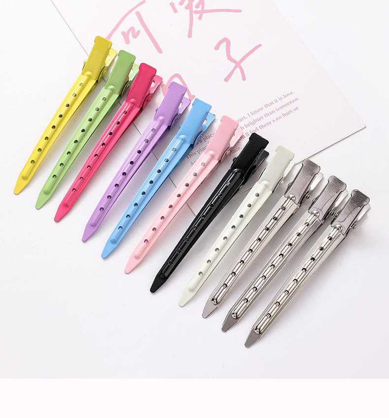 Haarwuzel-Volumen-Clip seitlicher Pony Make-up Positioning farbige Haarspange hohe Scheitel spitz geschnäbelter Clip Entenschnabel-Haarspange Haarclip