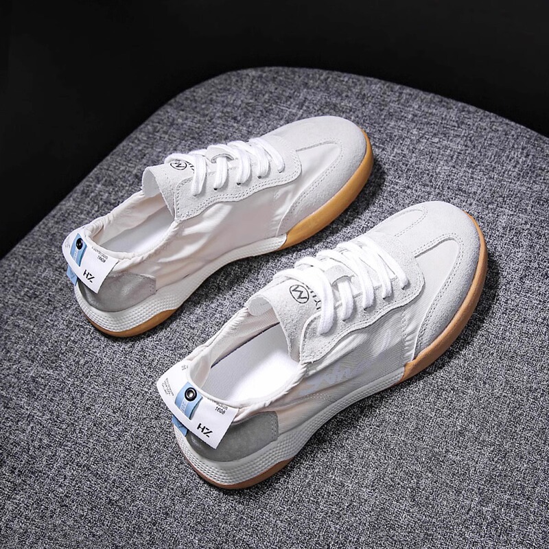 Ballet Breathable Soft-Soled Moral Training Shoes for Women Lightweight 2025 Spring and Summer Soft-Soled Flats-Soled Casual Sports Versatile White Shoes