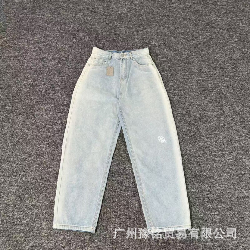 欧美高街秋冬新款美式时尚潮流宽松休闲字母刺绣连帽卫衣卫裤男女|undefined