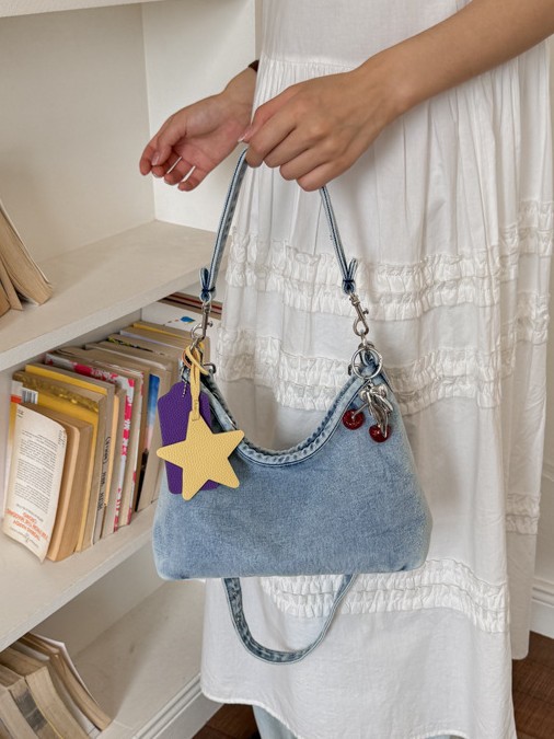Shangxin retro denim bolso de brazo portátil para mujeres 2026 nueva moda coreana lujosa bolsa de hombro casual