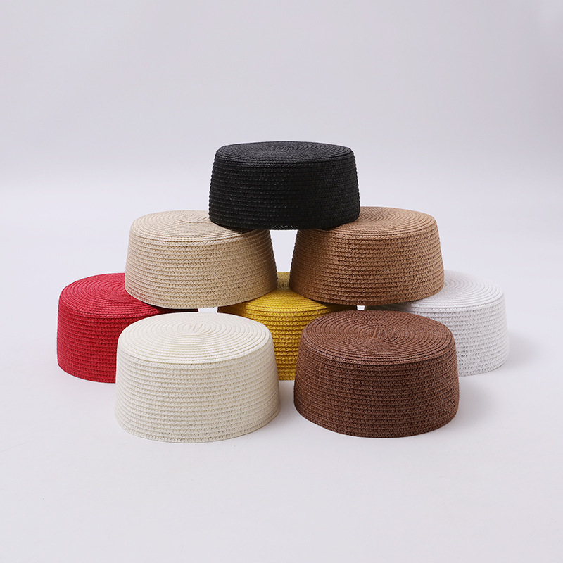 Cross-Border Hot-Selling Niche Medicine Box Hat, Handmade Straw Hat, British Style Beret, Simple Sailor Hat, Women's Fashion Hat Cross-Border Hot-Selling Niche Medicine Box Hat, Handmade Straw Hat, British Style Beret, Simple Sailor Hat, Women's Fashion Hat