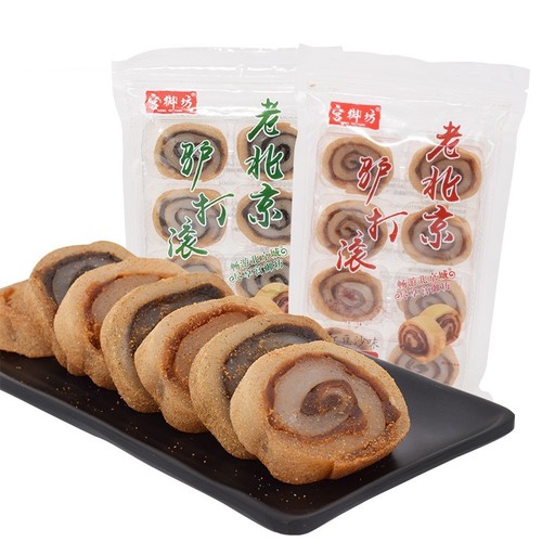 Gongyufang Beijing specialty donkey rolling glutinous rice snacks pastries rice cakes mochi delicacies traditional leisure snacks