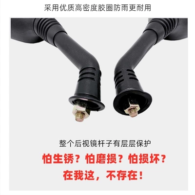 Field of View Convex Mirror, Motorcycle rearview mirror