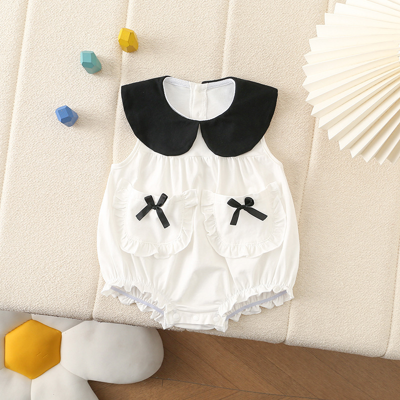 Summer Sleeveless Girls' Double-Bucket Round Neck Baggy Clothes, Rompers, Jumpsuits, Princess Baby Babies Summer Sleeveless Girls' Double-Bucket Round Neck Baggy Clothes, Rompers, Jumpsuits, Princess Baby Babies